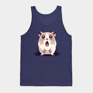 Scared Hamster Meme, funny tshirt, gift present ideas Tank Top